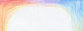 Color pencil rainbow graphic horizontal background