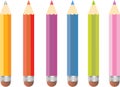 Color pencil set Royalty Free Stock Photo