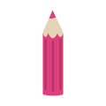 Color pencil utensil home education flat style icon