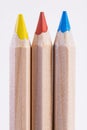 color pencil vertically, close up Royalty Free Stock Photo