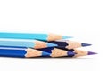 Color pencil on a white paper for background, frame Royalty Free Stock Photo