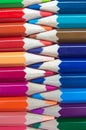 Color pencils : blue, red, orange, green... Royalty Free Stock Photo