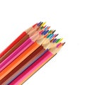 Color pencils bunch isolated Royalty Free Stock Photo