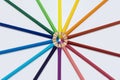 Color Pencils in Circle Royalty Free Stock Photo