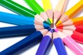 Color pencils. Close up.