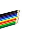 Color pencils. Color pencils macro. Colored pencils. Hobby, creativity. Royalty Free Stock Photo