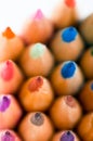 Color pencils. Macro Royalty Free Stock Photo