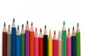 Color pencils palette Royalty Free Stock Photo