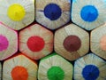 Color pencils pattern background macro