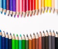 Color pencils set Royalty Free Stock Photo