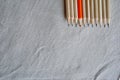 Color Pencils,Stand Out Of A Crowd Concept Royalty Free Stock Photo