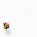 Color pencils of various kinds of colors. Royalty Free Stock Photo