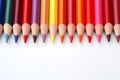 Color pencils are versatile tools used for drawing and coloring by Generative AI Royalty Free Stock Photo