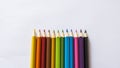 Color pencils on white paper