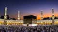 Color photo of Mecca. AI Generative
