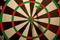 Photography of darts with dartboard Royalty Free Stock Photo