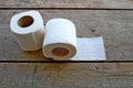 Photography of a two rolls of toilet paper