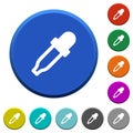 Color picker beveled buttons Royalty Free Stock Photo