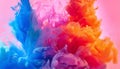 Color Pigmentation Clouds in Water