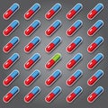 Color pills vector background