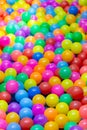 color plastic balls on children& x27;s playground Royalty Free Stock Photo