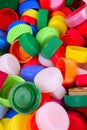 Color plastic caps background Royalty Free Stock Photo