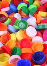 Color plastic caps background Royalty Free Stock Photo