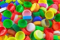 Color plastic caps background Royalty Free Stock Photo