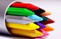 Color Plastic Crayons Royalty Free Stock Photo