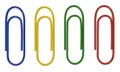 Color plastic paperclips