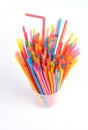 Color plastic straws