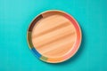 Color Plate Mock Up, Empty Dishware Mockup