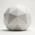 Color of the polyhedron emphasize its mathematical precision and Royalty Free Stock Photo