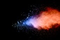 Color powder explosion