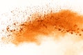 Color of powder explosion on white background. Colored cloud. Co