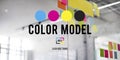 Color Printing Ink Color Model CMYK Concept