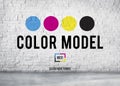 Color Printing Ink Color Model CMYK Concept