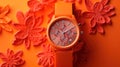 color product orange background