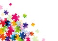 Color puzzle background Royalty Free Stock Photo