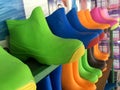 Color rain boots Royalty Free Stock Photo