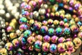 Color rainbow hematite mineral texture