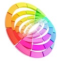 Color range spectrum circle round palette Royalty Free Stock Photo