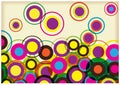 Color retro circles background Royalty Free Stock Photo