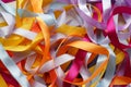 Color ribbons abstract background