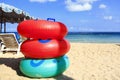 Color ring on the beach at Koh Lan Island