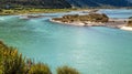 Color river among the mountain