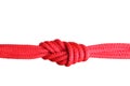 Color ropes with knot