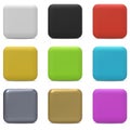 Color rounded square buttons Royalty Free Stock Photo