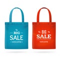 Color Sale Bag Labels Set. Vector Royalty Free Stock Photo