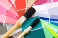 Color samples for painting Royalty Free Stock Photo